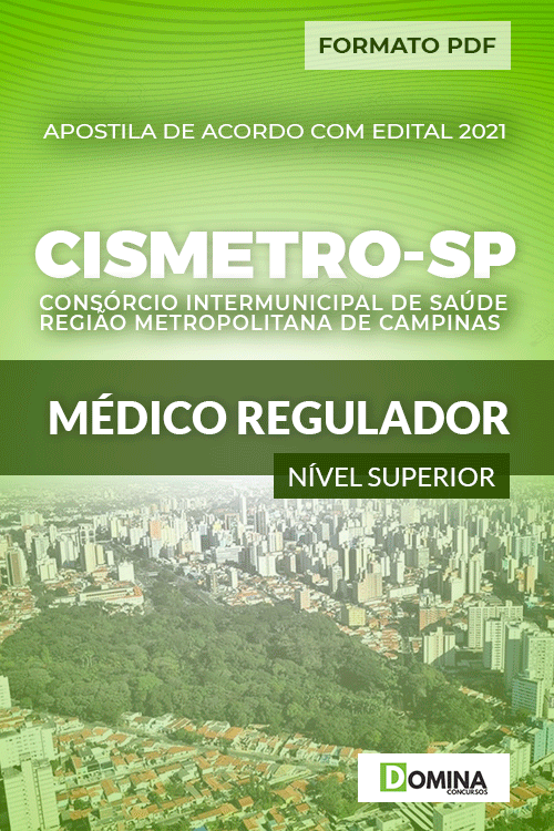 Apostila Seletivo CISMETRO SP 2021 Médico Regulador