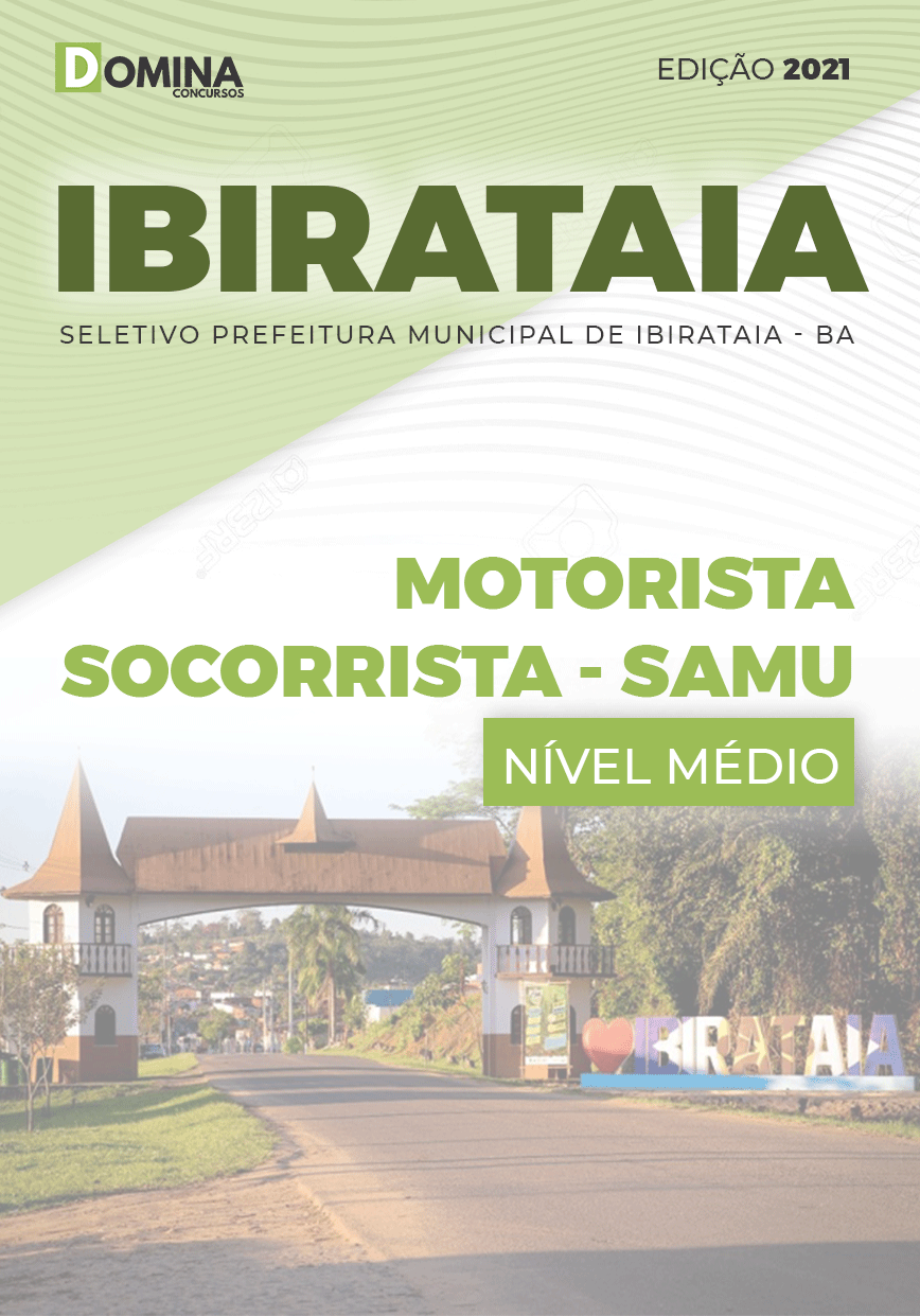 Apostila Pref Ibirataia BA 2021 Motorista Socorrista SAMU