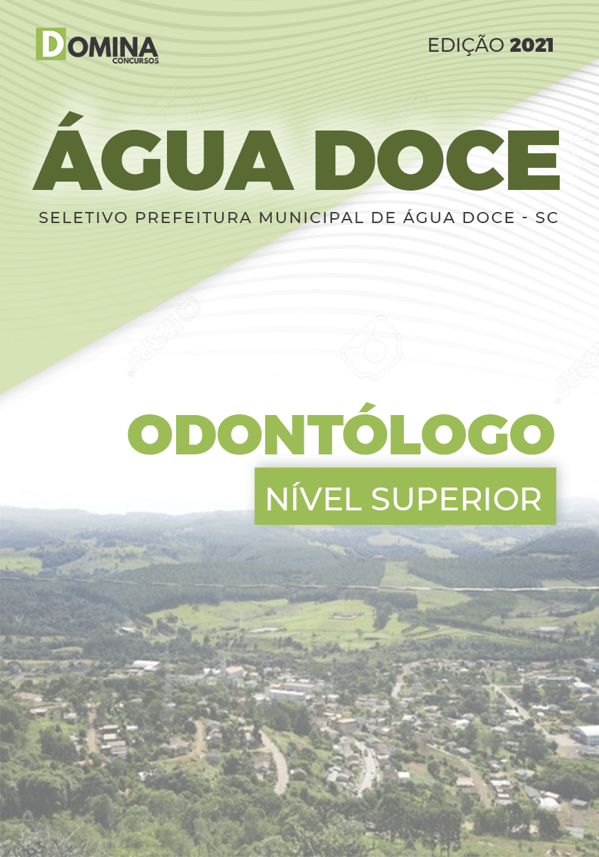 Apostila Seletivo Pref Água Doce SC 2021 Odontólogo