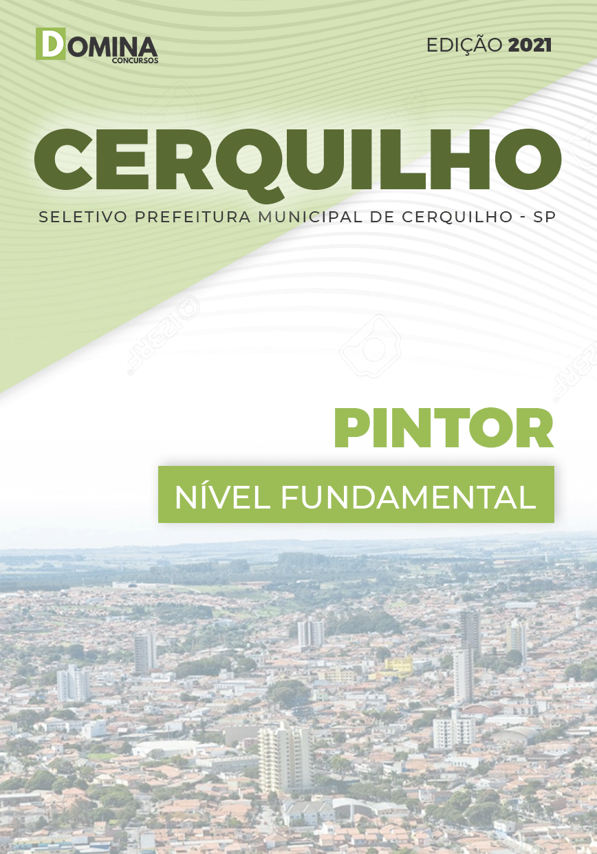 Apostila Processo Seletivo Pref Cerquilho SP 2021 Pintor