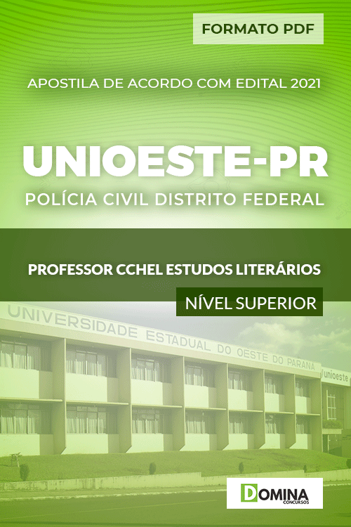 Apostila Unioeste PR 2021 Professor CCHEL Estudos Literários