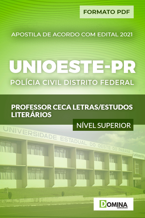 Apostila Unioeste PR 2021 Professor CECA Estudos Literários