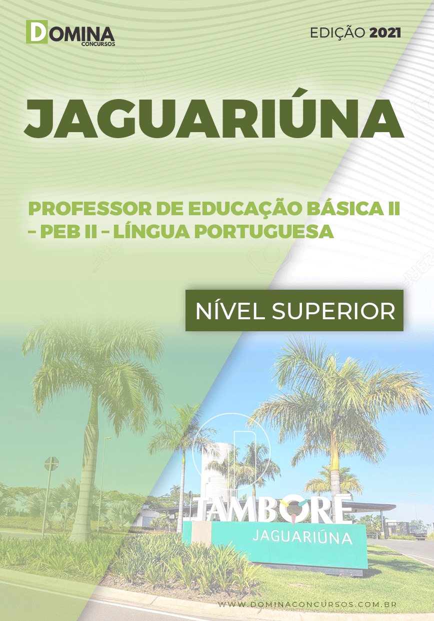 Apostila Pref Jaguariúna SP 2021 Prof Educação II Língua Portuguesa