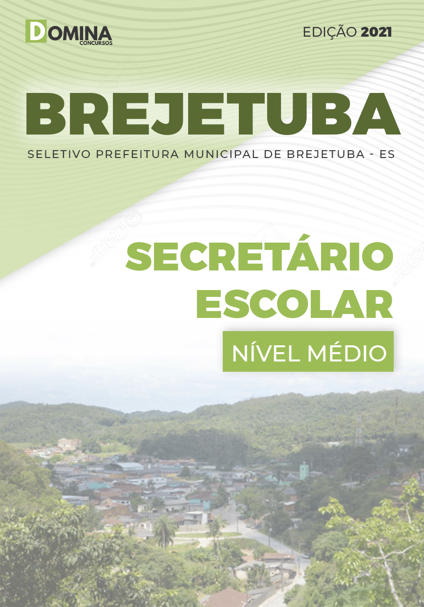 Apostila Seletivo Pref Brejetuba ES 2021 Secretário Escolar