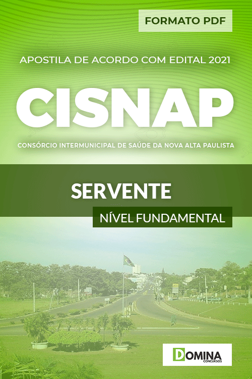 Apostila Processo Seletivo CISNAP SP 2021 Servente