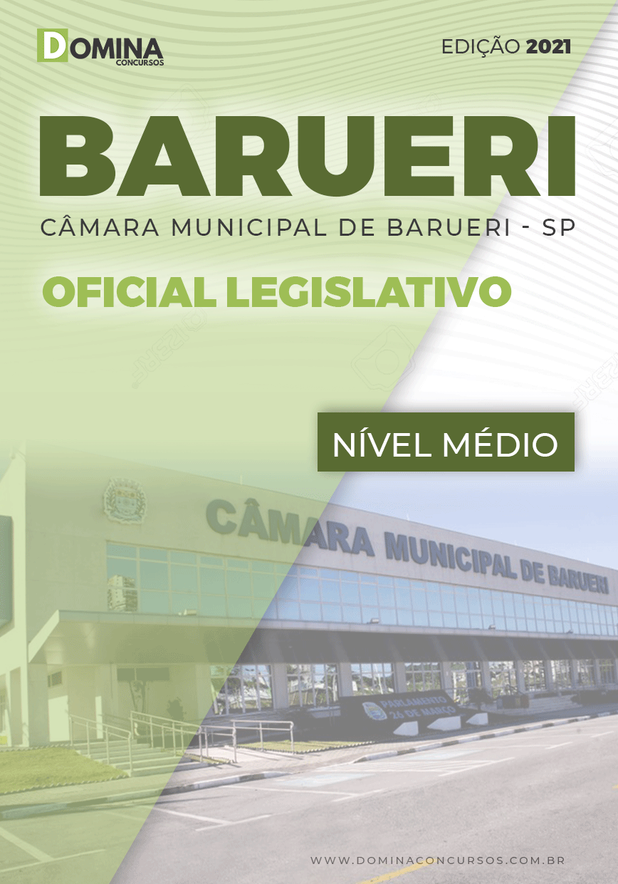 Apostila Concurso Câmara Barueri SP 2021 Oficial Legislativo