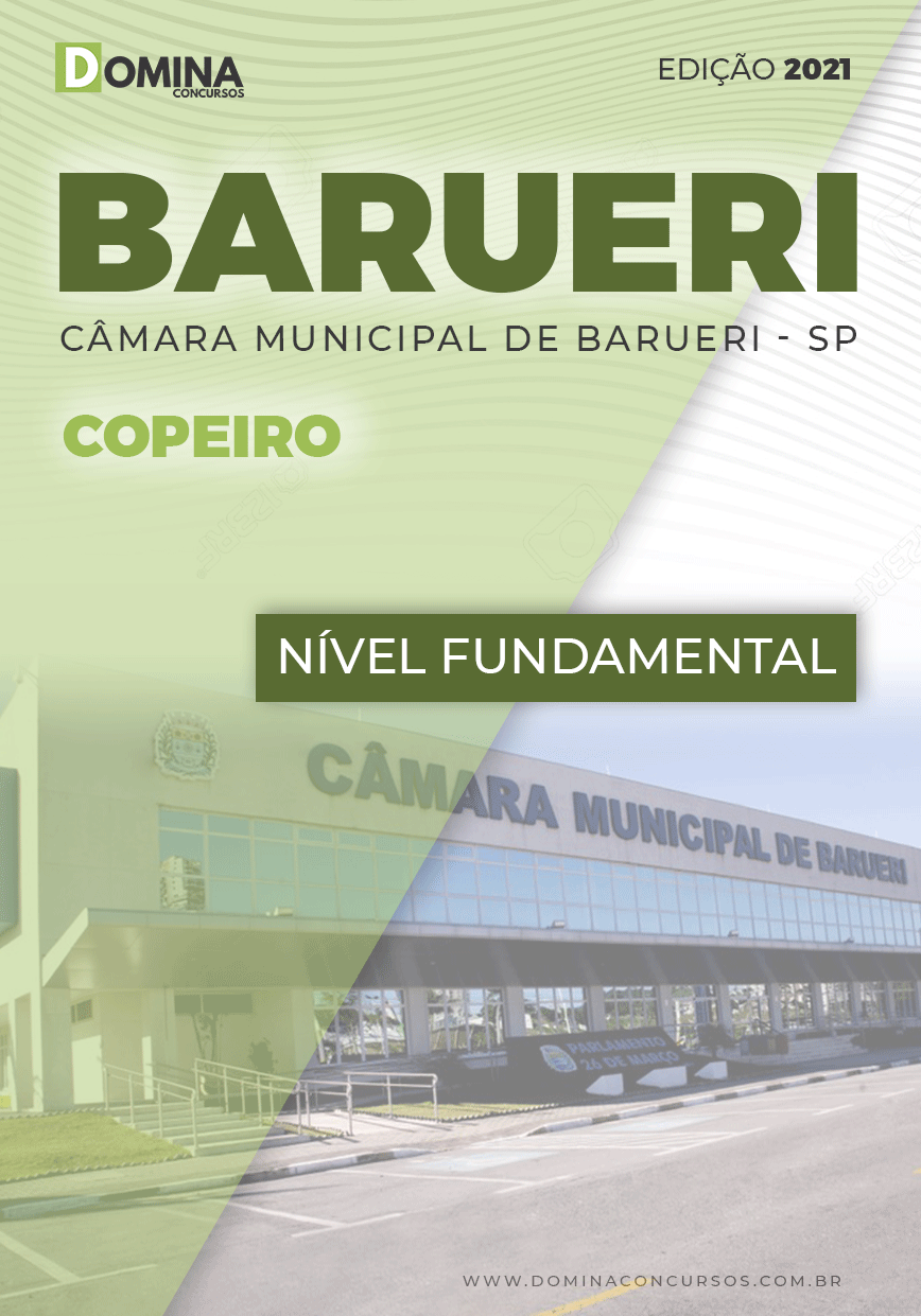 Apostila Concurso Câmara Barueri SP 2021 Copeiro