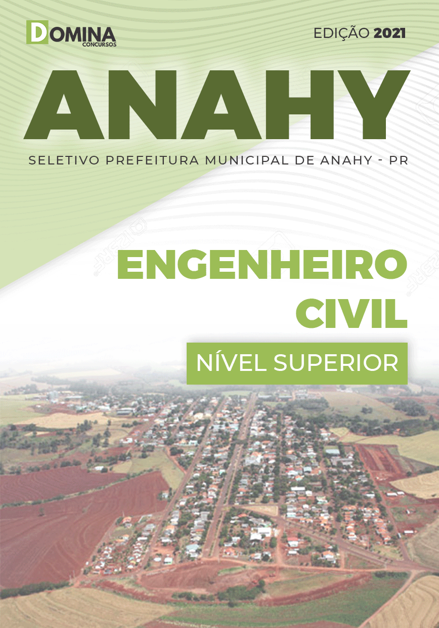 Apostila Seletivo Pref Anahy PR 2021 Engenheiro Civil
