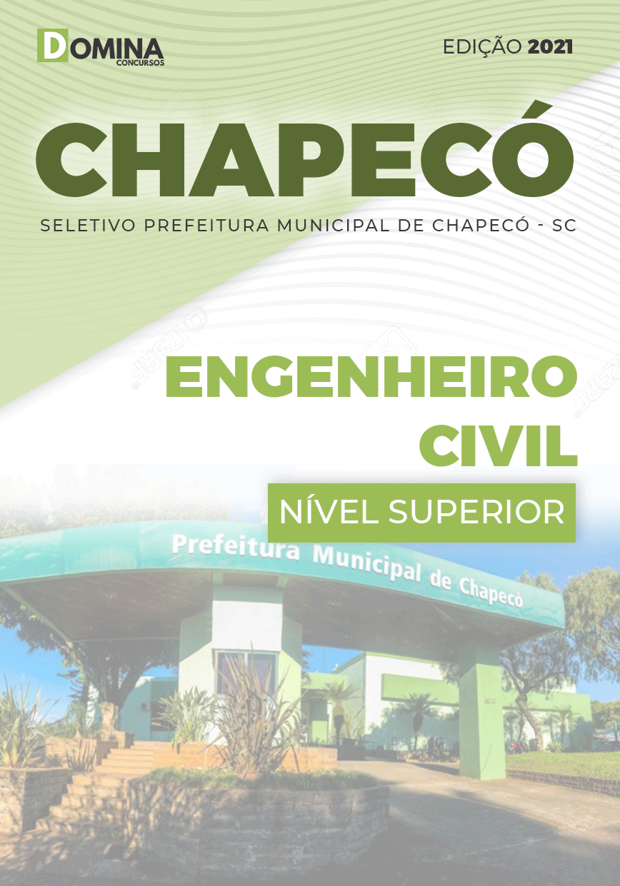 Apostila Seletivo Pref Chapecó SC 2021 Engenheiro Civil