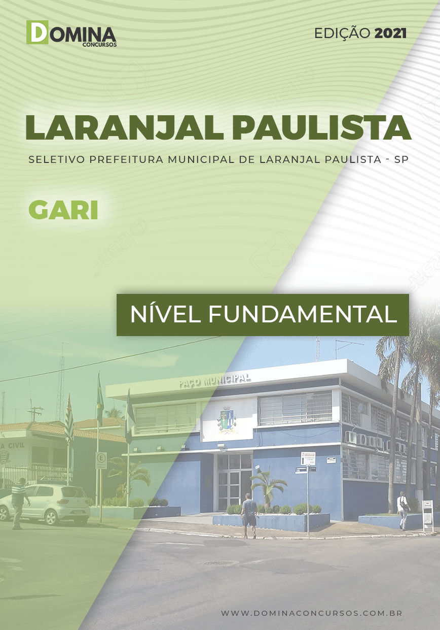 Apostila Seletivo Pref Laranjal Paulista SP 2021 Gari