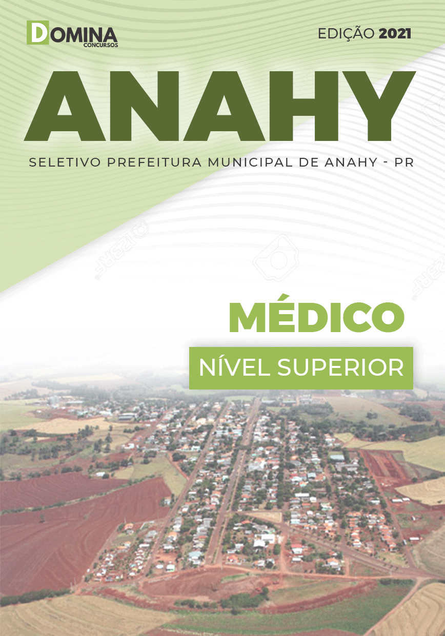 Apostila Processo Seletivo Pref Anahy PR 2021 Médico
