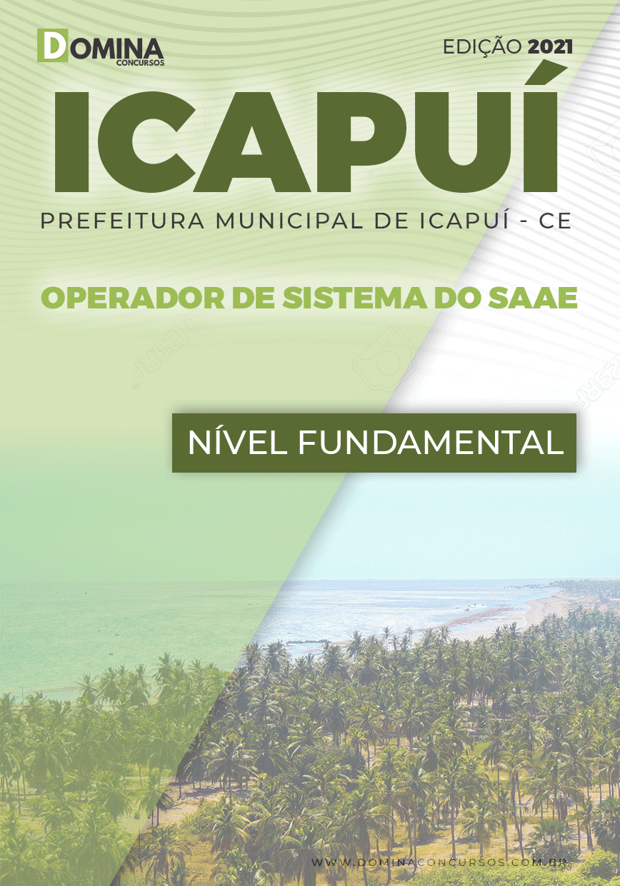 Apostila Concurso Pref Icapuí CE 2021 Operador Sistema do SAAE