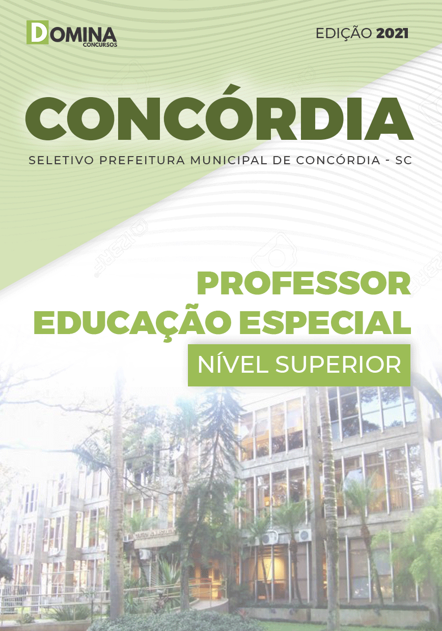 Apostila Pref Concórdia SC 2021 Professor Educação Especial