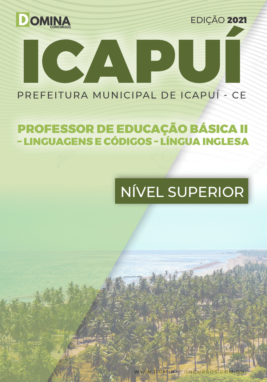 Apostila Pref Icapuí CE 2021 Professor II Língua Inglesa