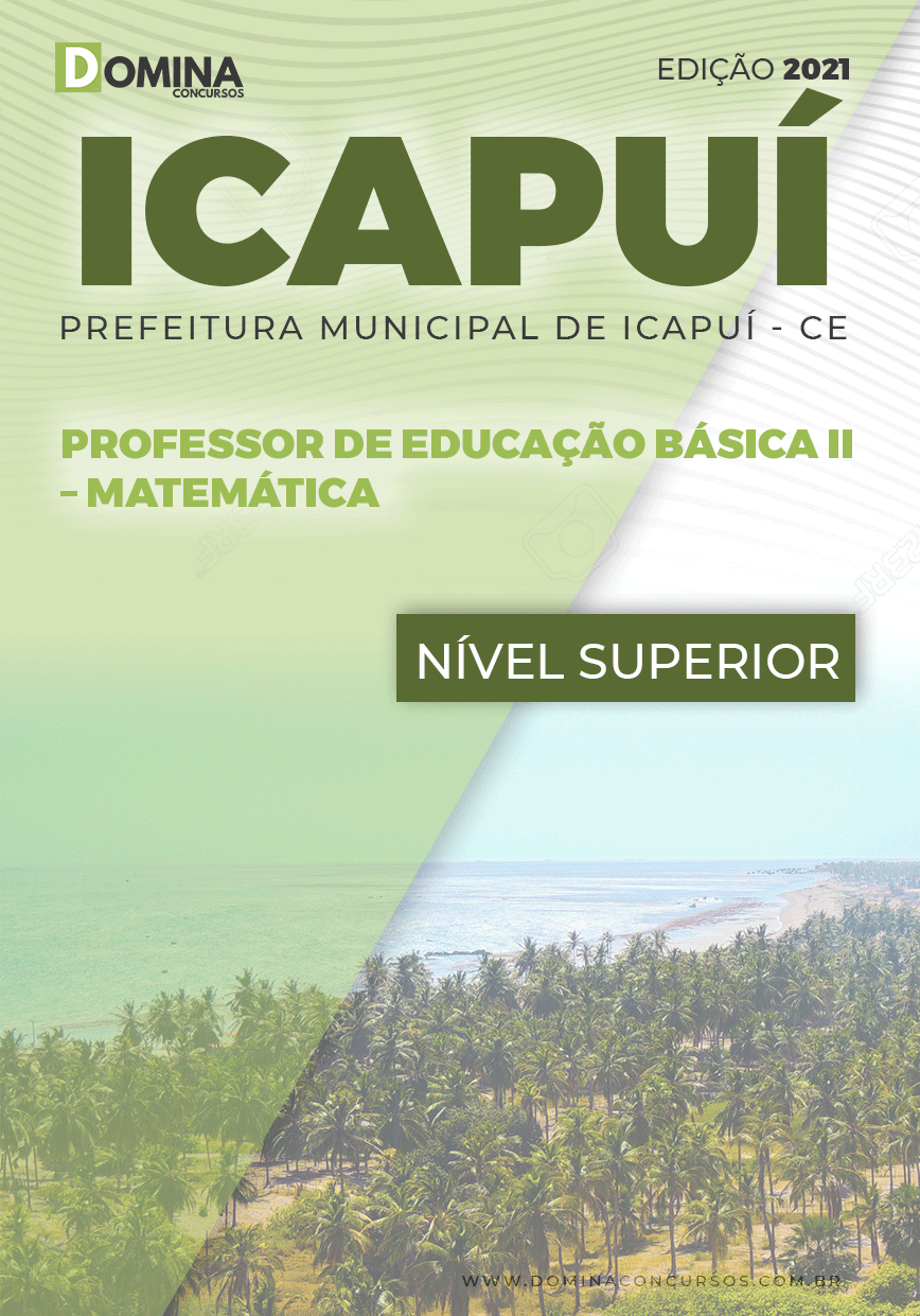 Apostila Concurso Pref Icapuí CE 2021 Professor II Matemática