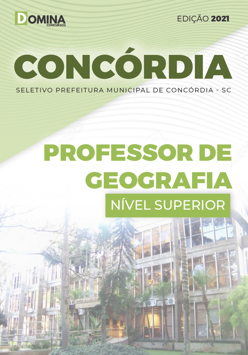 Apostila Seletivo Pref Concórdia SC 2021 Professor de Geografia