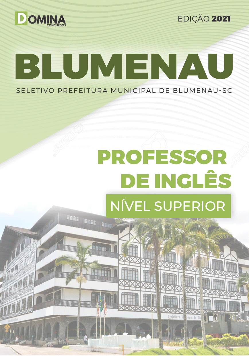 Apostila Seletivo Pref Blumenau SC 2021 Professor de Inglês