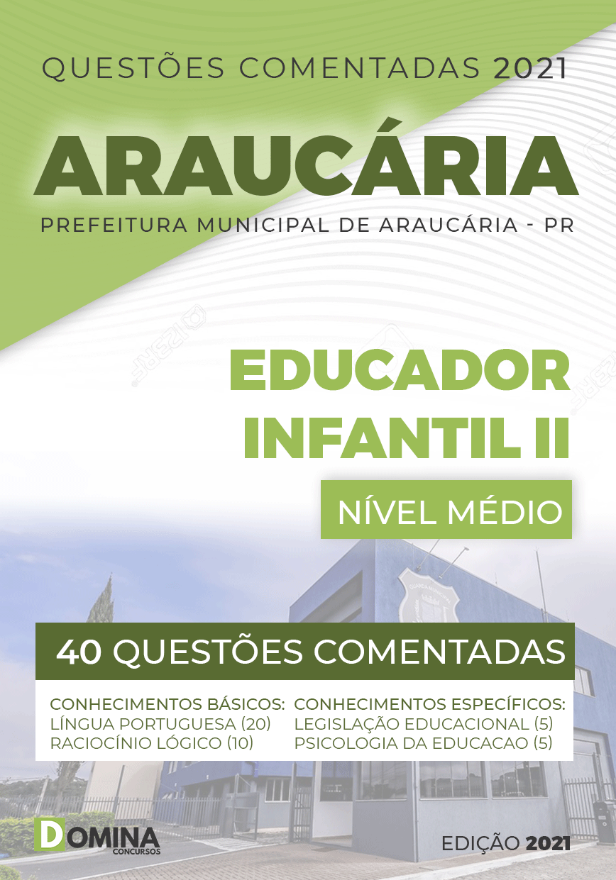 Questões Comentadas Pref Araucária PR 2021 Educador Infantil II