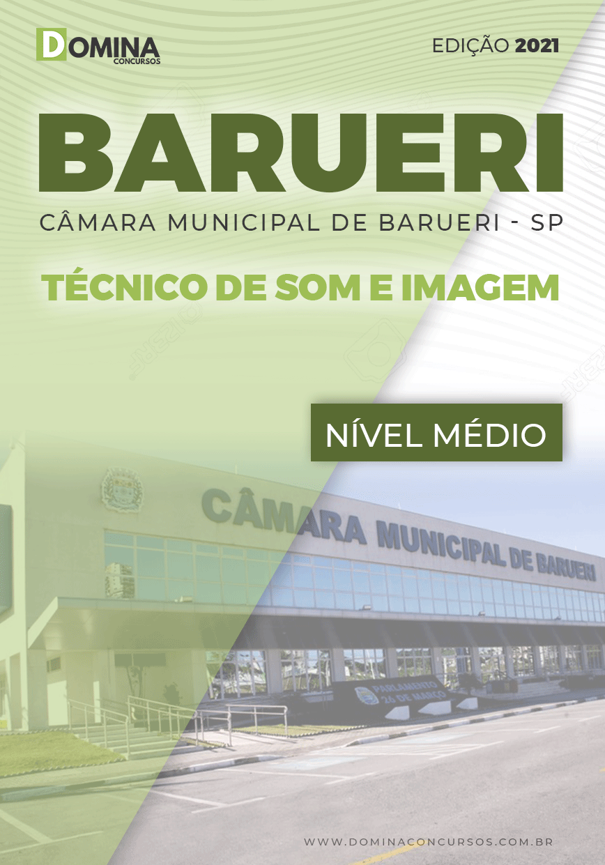 Apostila Câmara Barueri SP 2021 Técnico de Som e Imagem