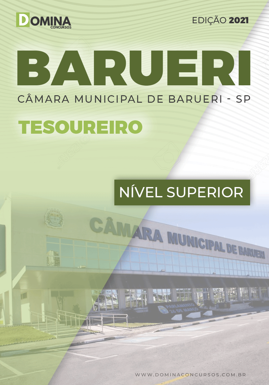 Apostila Concurso Câmara Barueri SP 2021 Tesoureiro
