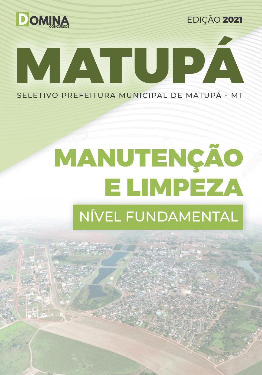 Apostila Pref Matupá MT 2021 Manutenção e Limpeza