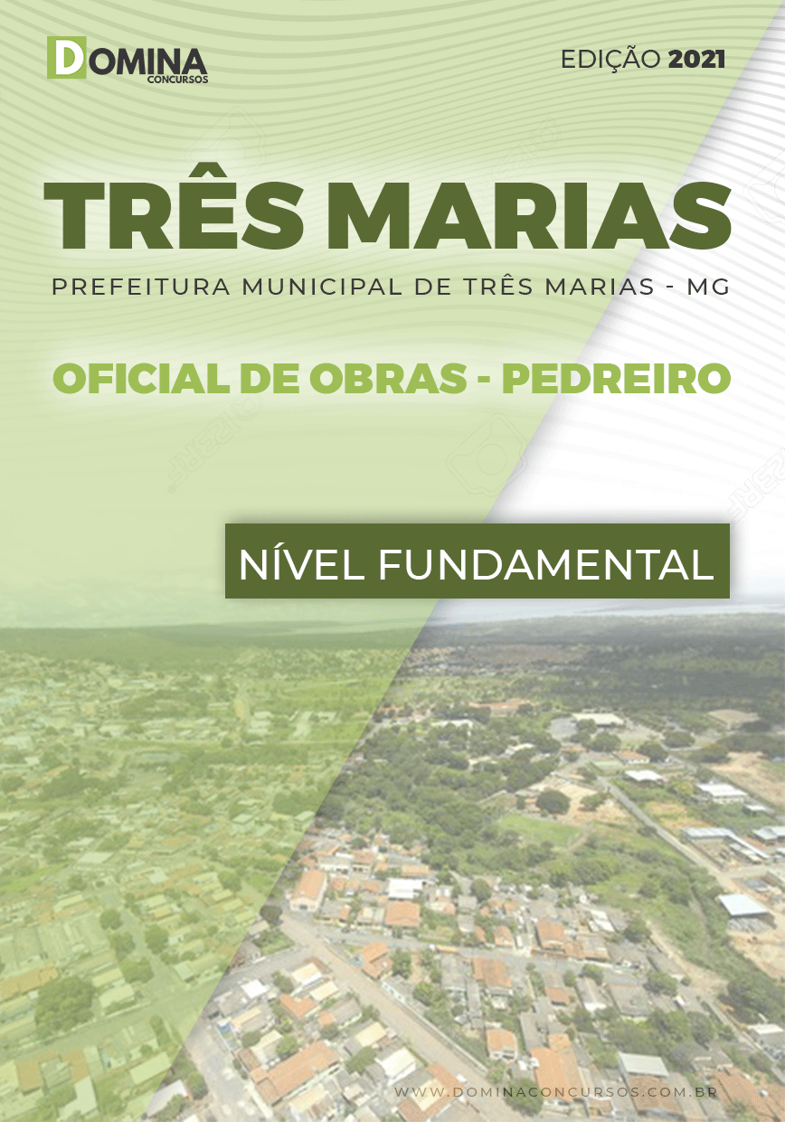 Apostila Pref Três Marias MG 2021 Oficial de Obras Pedreiro