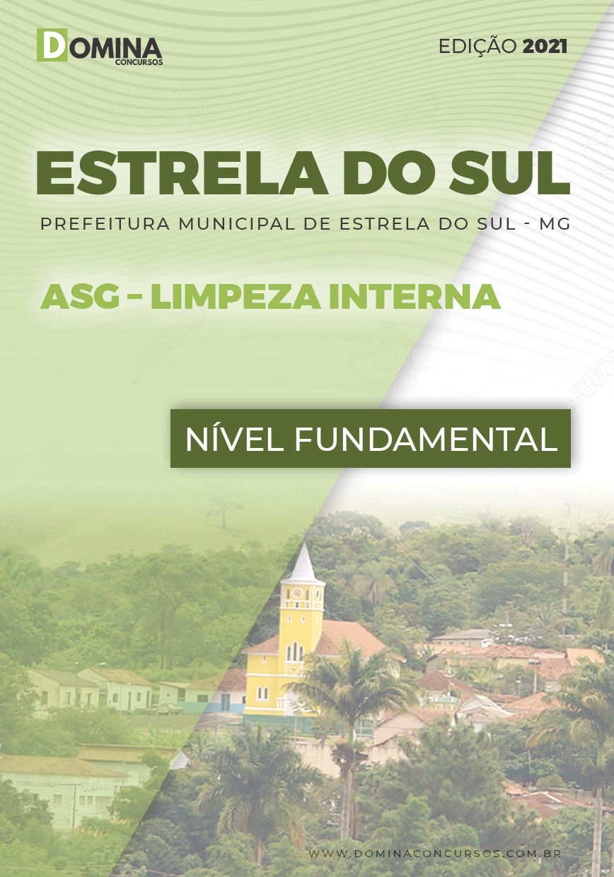 Apostila Pref Estrela do Sul MG 2021 ASG Limpeza Interna