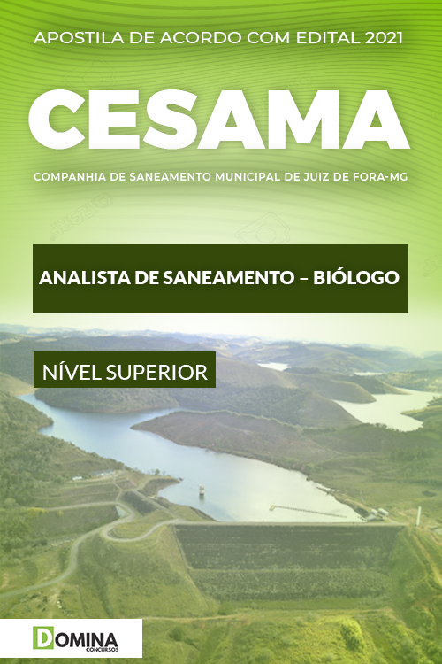 Apostila Concurso CESAMA Juiz de Fora MG 2021 Biólogo