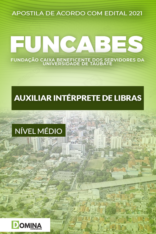 Apostila FUNCABES SP 2021 Auxiliar Intérprete de Libras