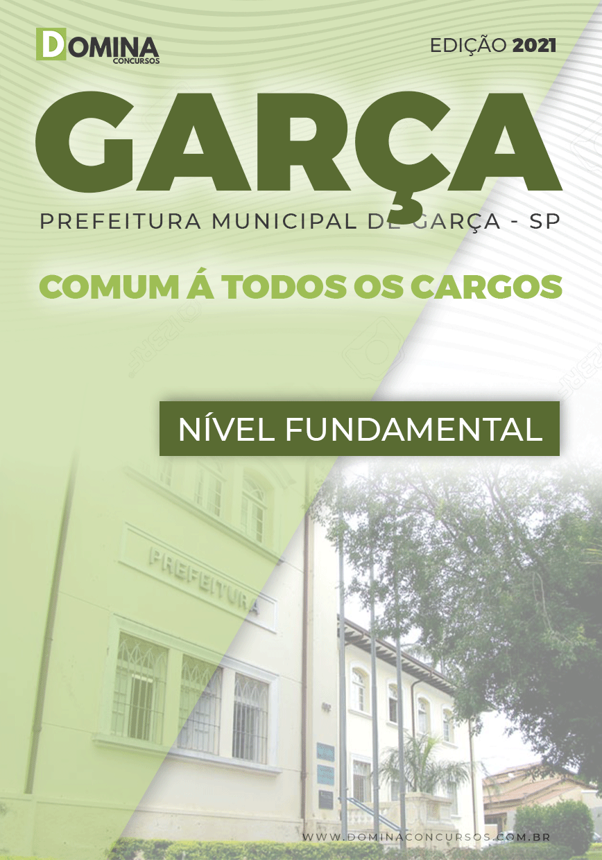Apostila Concurso Pref Garça SP 2021 Serviços Gerais