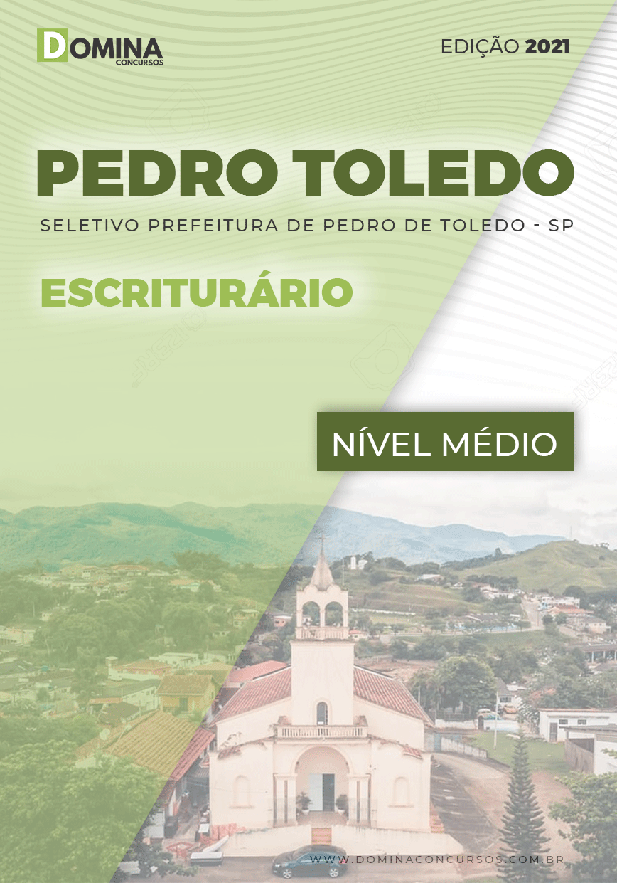 Apostila Seletivo Pref Pedro Toledo SP 2021 Escriturário