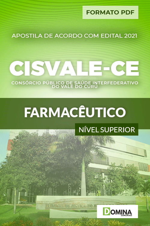 Apostila Processo Seletivo CISVALE CE 2021 Farmacêutico