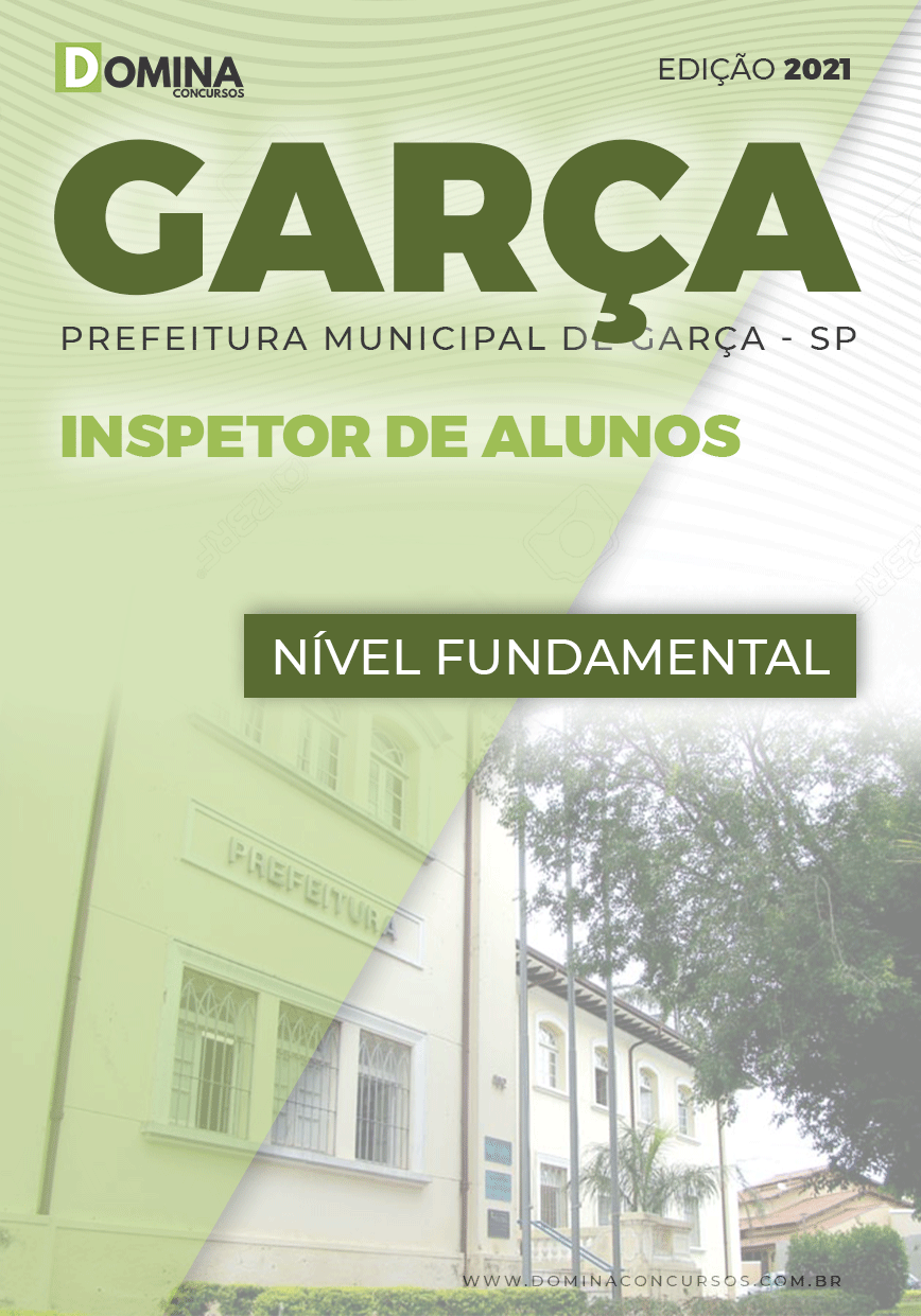 Apostila Concurso Pref Garça SP 2021 Inspetor de Alunos