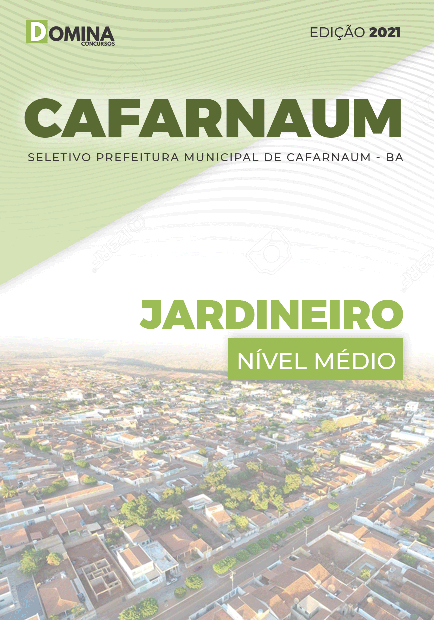 Apostila Seletivo Pref Cafarnaum BA 2021 Jardineiro