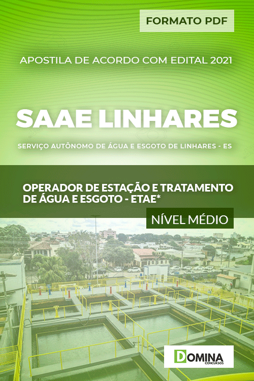 Apostila SAAE Linhares ES 2021 Operador de Estação TAE