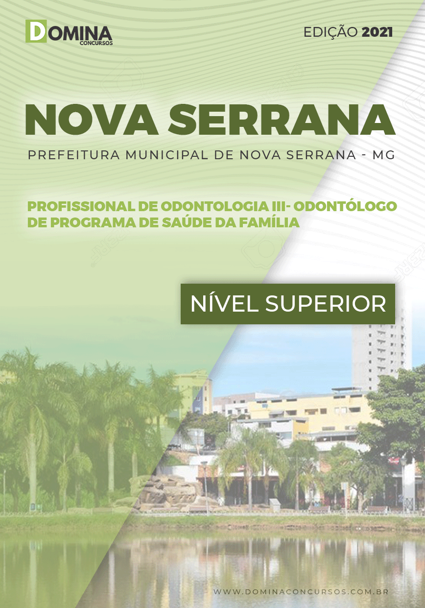 Apostila Pref Nova Serrana MG 2021 Odontólogo PSF