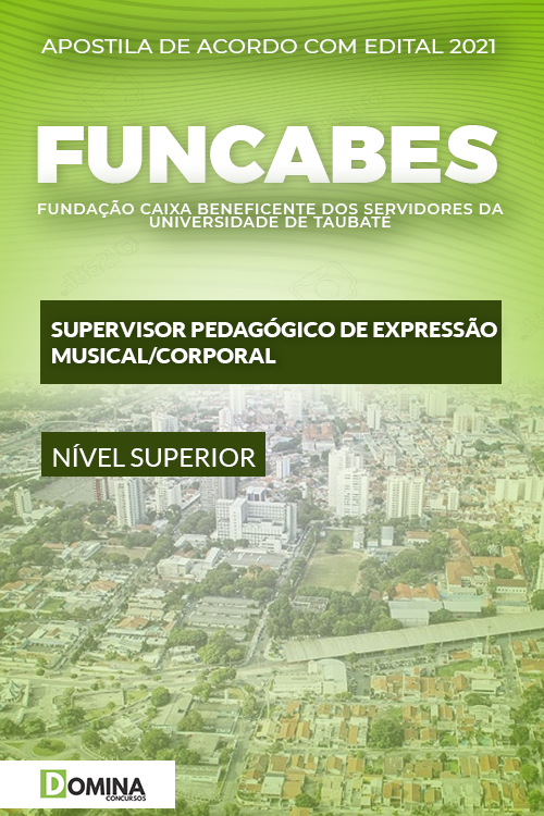 Apostila FUNCABES SP 2021 Supervisor Musical Corporal