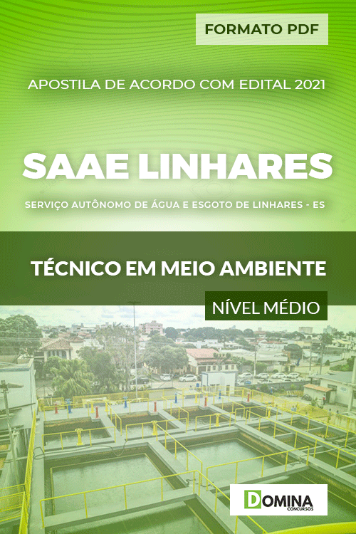 Apostila SAAE Linhares ES 2021 Técnico em Meio Ambiente