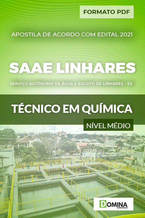 Apostila Seletivo SAAE Linhares ES 2021 Técnico em Química