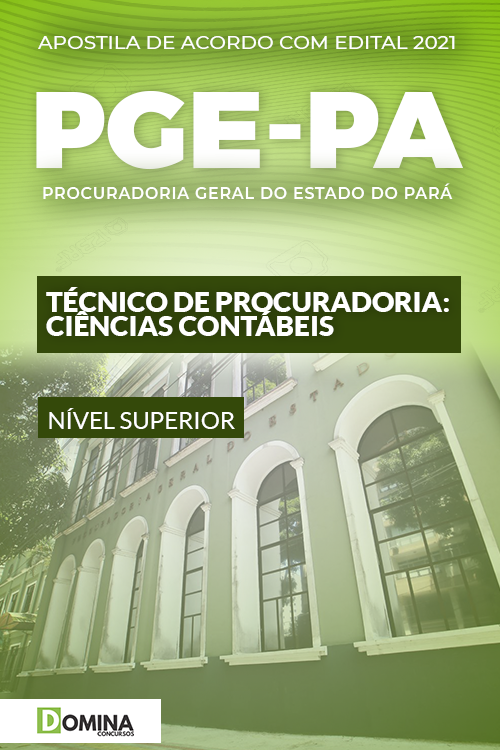 Apostila PGE PA 2021 Técnico de Procuradoria Ciências Contábeis