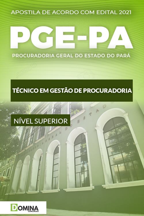 Apostila Concurso PGE PA 2021 Técnico em Gestão de Procuradoria