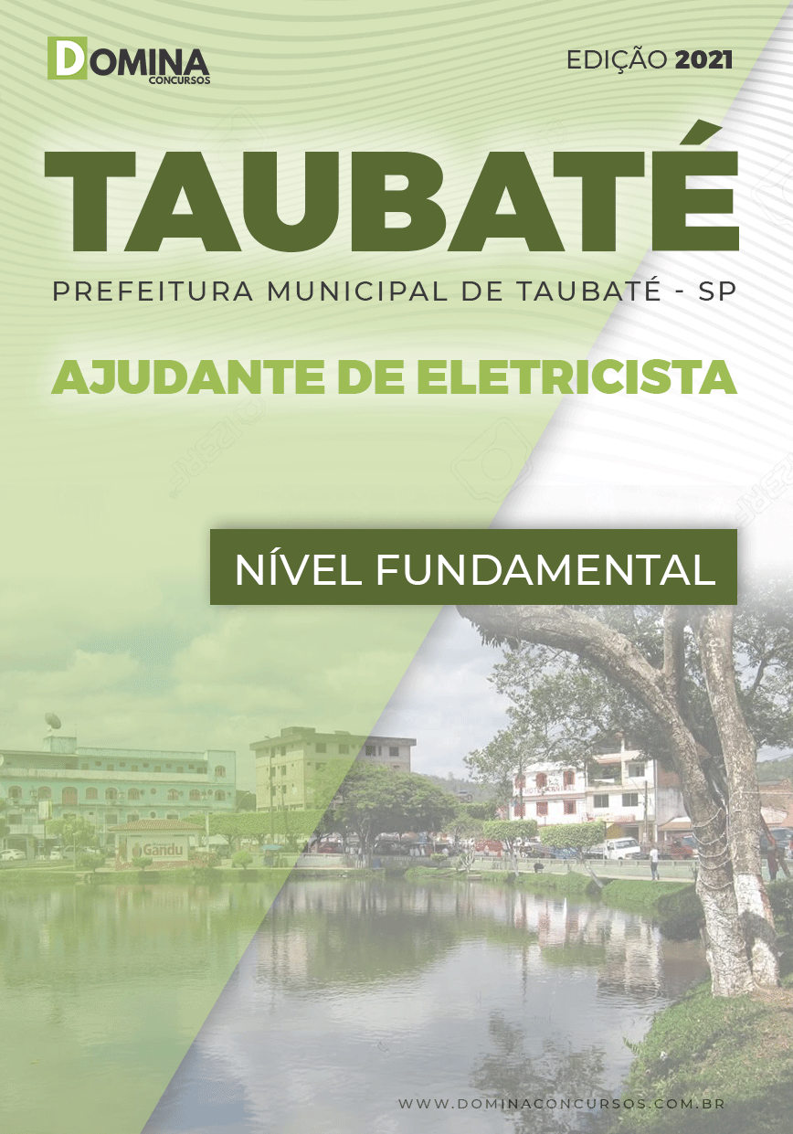 Apostila Concurso Taubaté SP 2022 Ajudante de Eletricista