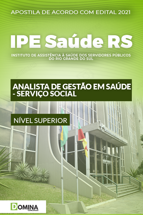 Apostila Concurso IPE Saúde RS 2022 Analista Serviço Social