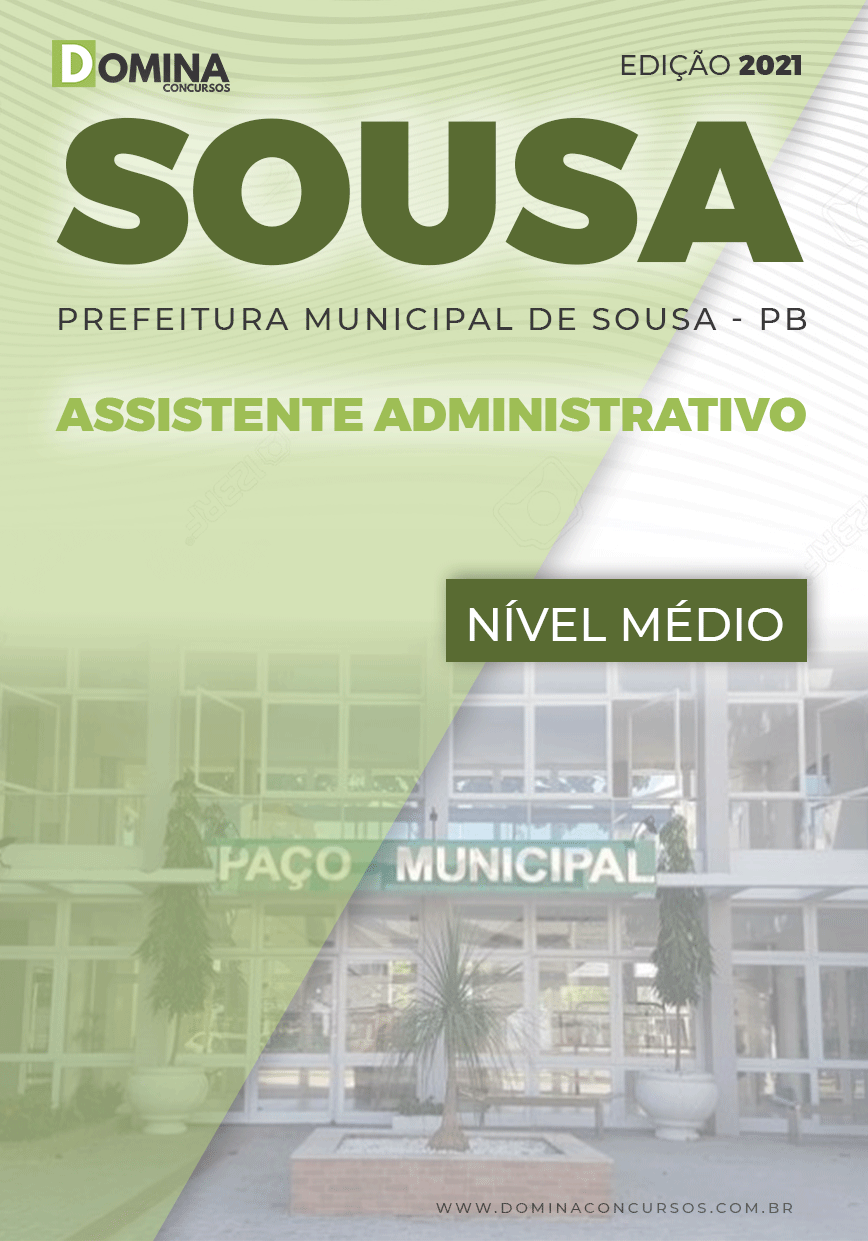 Apostila Pref Sousa PB 2021 Assistente Administrativo