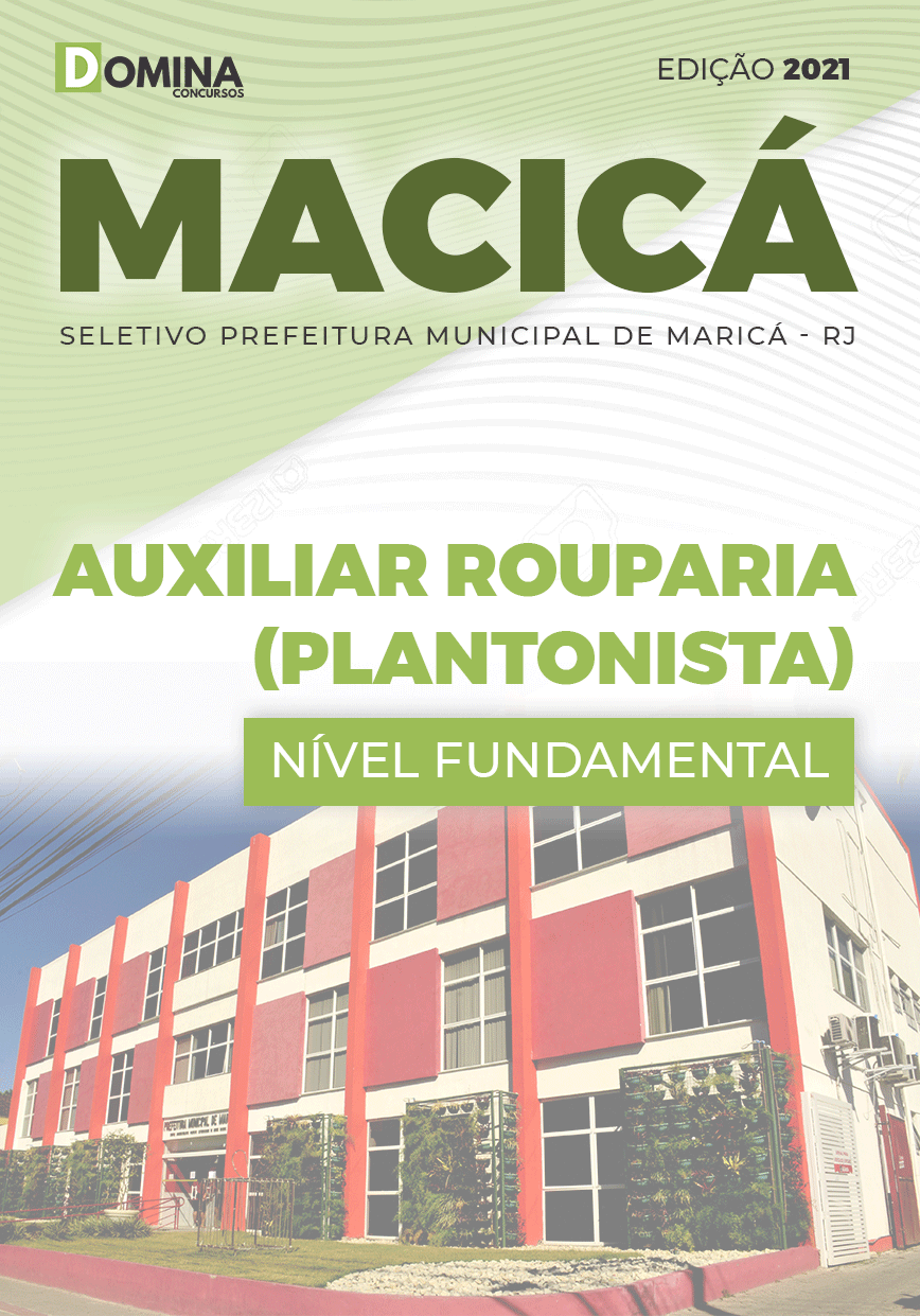 Apostila Seletivo Pref Maricá RJ 2021 Auxiliar Rouparia