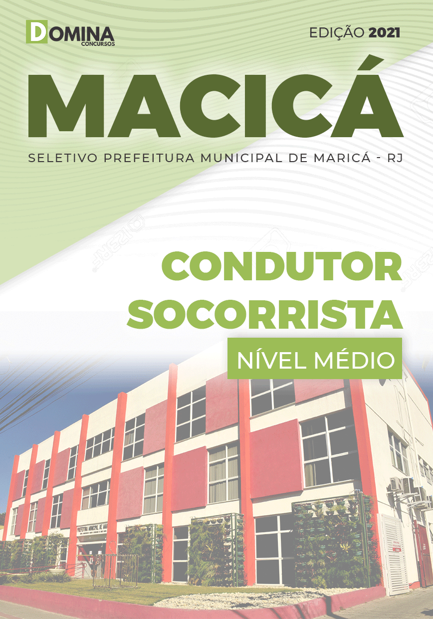 Apostila Seletivo Pref Maricá RJ 2021 Condutor Socorrista