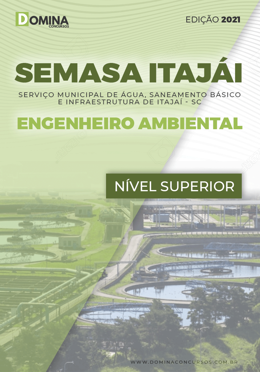 Apostila SEMASA Itajaí SC 2021 Engenheiro Ambiental