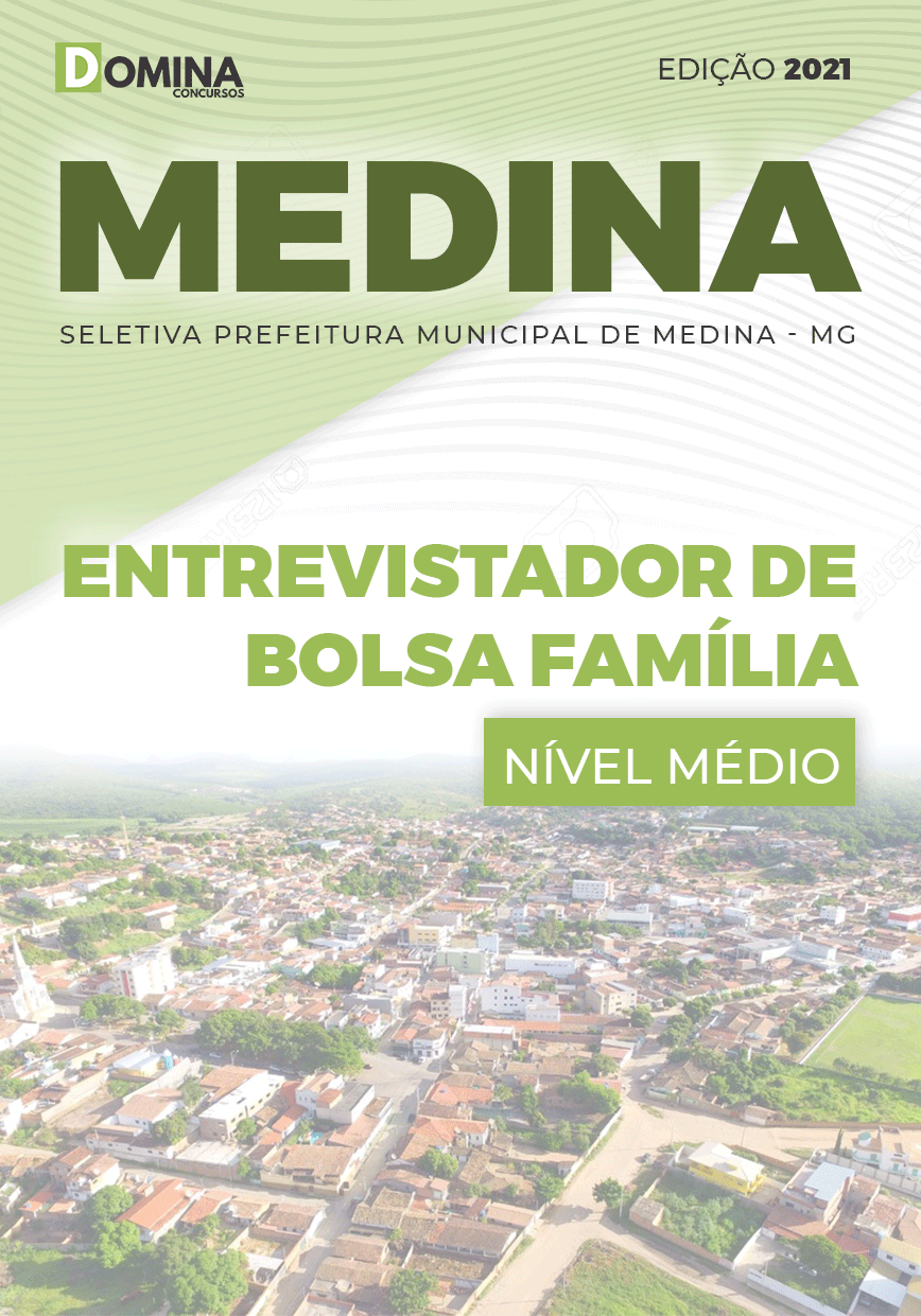 Apostila Pref Medina MG 2021 Entrevistador de Bolsa Família