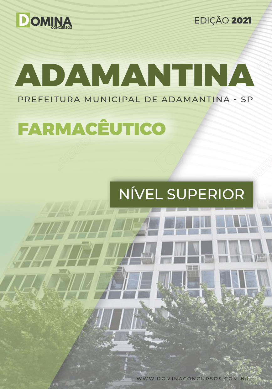 Apostila Seletivo Pref Adamantina SP 2021 Farmacêutico