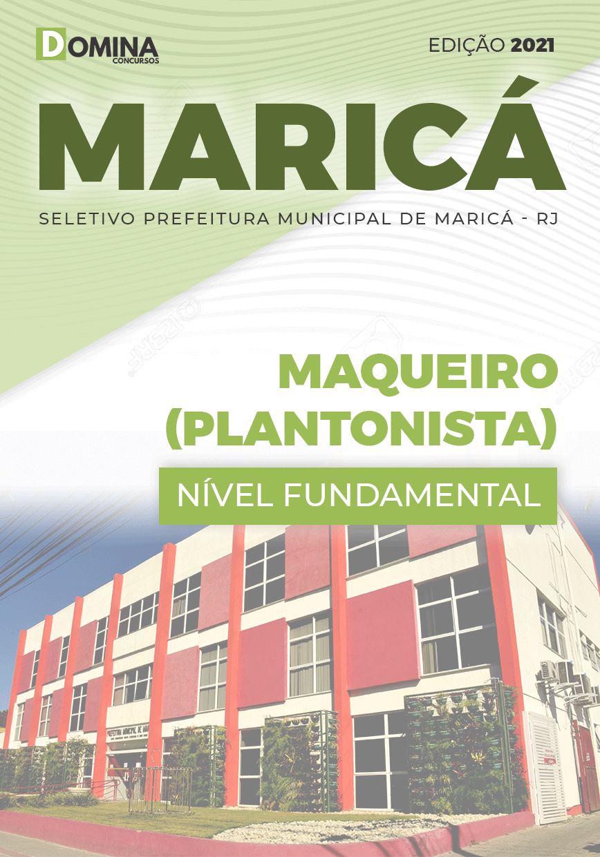 Apostila Seletivo Pref Maricá RJ 2021 Maqueiro Plantonista